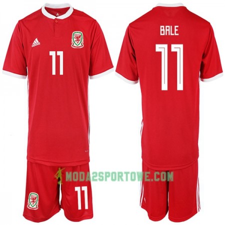 Koszulka Walia Bale 11 Dziecięcy Domowe Stroje Piłkarskie 2018-2019 Krótki Rękaw